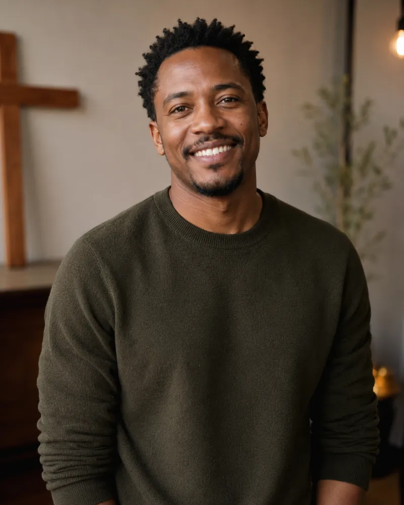 Portrait of Thapelo, Kingship Worship Director